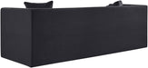 Meridian Furniture - Everett 88.5" Black Chenille Fabric Upholstered Sofa - 44068Black-S - GreatFurnitureDeal
