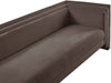 Meridian Furniture - Everett 88.5" Brown Chenille Fabric Upholstered Sofa - 44068Brown-S - GreatFurnitureDeal