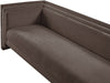 Meridian Furniture - Everett 88.5" Brown Chenille Fabric Upholstered Sofa - 44068Brown-S - GreatFurnitureDeal