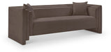 Meridian Furniture - Everett 88.5" Brown Chenille Fabric Upholstered Sofa - 44068Brown-S - GreatFurnitureDeal