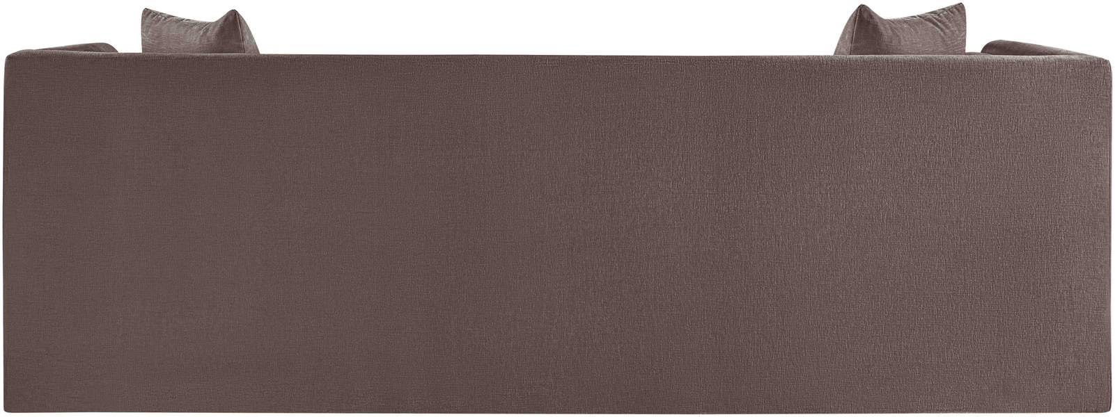 Meridian Furniture - Everett 88.5" Brown Chenille Fabric Upholstered Sofa - 44068Brown-S - GreatFurnitureDeal