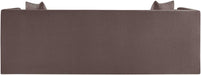 Meridian Furniture - Everett 88.5" Brown Chenille Fabric Upholstered Sofa - 44068Brown-S - GreatFurnitureDeal
