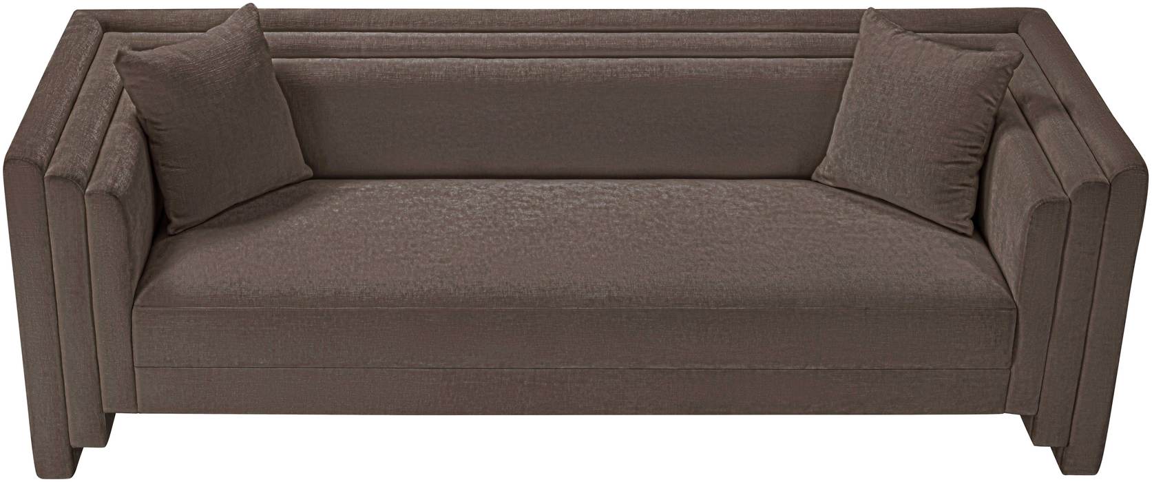 Meridian Furniture - Everett 88.5" Brown Chenille Fabric Upholstered Sofa - 44068Brown-S - GreatFurnitureDeal