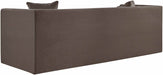 Meridian Furniture - Everett 88.5" Brown Chenille Fabric Upholstered Sofa - 44068Brown-S - GreatFurnitureDeal