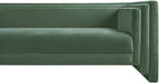 Meridian Furniture - Everett 88.5" Green Chenille Fabric Upholstered Sofa - 44068Green-S - GreatFurnitureDeal