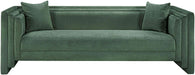 Meridian Furniture - Everett 88.5" Green Chenille Fabric Upholstered Sofa - 44068Green-S - GreatFurnitureDeal