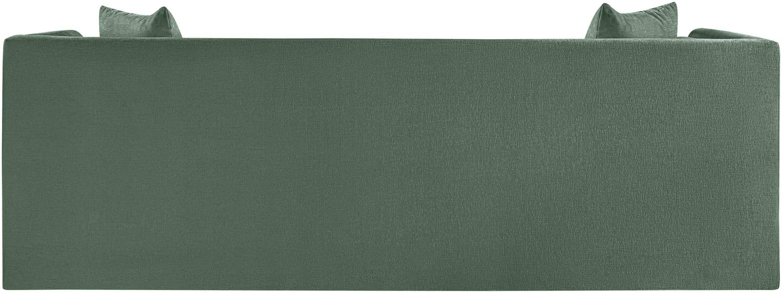 Meridian Furniture - Everett 88.5" Green Chenille Fabric Upholstered Sofa - 44068Green-S - GreatFurnitureDeal