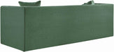 Meridian Furniture - Everett 88.5" Green Chenille Fabric Upholstered Sofa - 44068Green-S - GreatFurnitureDeal