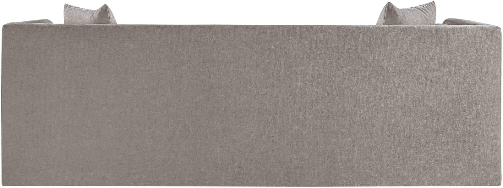 Meridian Furniture - Everett 88.5" Grey Chenille Fabric Upholstered Sofa - 44068Grey-S - GreatFurnitureDeal
