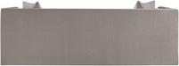 Meridian Furniture - Everett 88.5" Grey Chenille Fabric Upholstered Sofa - 44068Grey-S - GreatFurnitureDeal