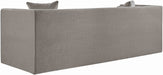 Meridian Furniture - Everett 88.5" Grey Chenille Fabric Upholstered Sofa - 44068Grey-S - GreatFurnitureDeal