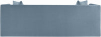 Meridian Furniture - Everett 88.5" Light Blue Chenille Fabric Upholstered Sofa - 44068LtBlu-S - GreatFurnitureDeal