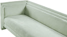 Meridian Furniture - Everett 88.5" Mint Chenille Fabric Upholstered Sofa - 44068Mint-S - GreatFurnitureDeal