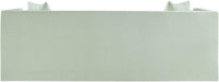 Meridian Furniture - Everett 88.5" Mint Chenille Fabric Upholstered Sofa - 44068Mint-S - GreatFurnitureDeal