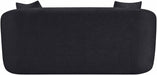 Meridian Furniture - Penelope 66.5" Black Chenille Fabric Upholstered Loveseat - 44073Black-L - GreatFurnitureDeal