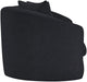 Meridian Furniture - Penelope 92.5" Black Chenille Fabric Upholstered Sofa - 44073Black-S - GreatFurnitureDeal