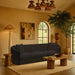 Meridian Furniture - Penelope 92.5" Black Chenille Fabric Upholstered Sofa - 44073Black-S - GreatFurnitureDeal