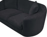 Meridian Furniture - Penelope 92.5" Black Chenille Fabric Upholstered Sofa - 44073Black-S - GreatFurnitureDeal