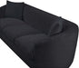 Meridian Furniture - Penelope 92.5" Black Chenille Fabric Upholstered Sofa - 44073Black-S - GreatFurnitureDeal