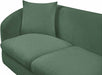 Meridian Furniture - Penelope 92.5" Green Chenille Fabric Upholstered Sofa - 44073Green-S - GreatFurnitureDeal