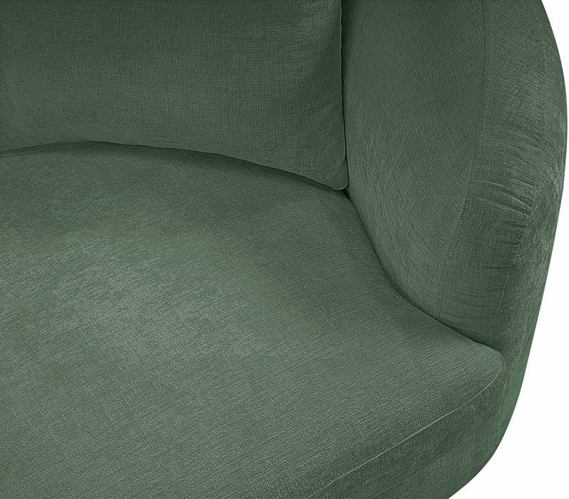 Meridian Furniture - Penelope 92.5" Green Chenille Fabric Upholstered Sofa - 44073Green-S - GreatFurnitureDeal