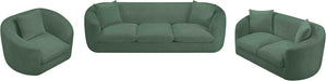 Meridian Furniture - Penelope 92.5" Green Chenille Fabric Upholstered Sofa - 44073Green-S - GreatFurnitureDeal