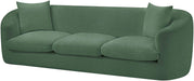 Meridian Furniture - Penelope 92.5" Green Chenille Fabric Upholstered Sofa - 44073Green-S - GreatFurnitureDeal