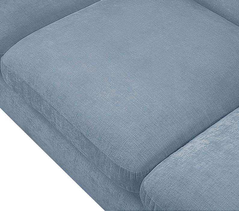 Meridian Furniture - Penelope 92.5" Light Blue Chenille Fabric Upholstered Sofa - 44073LtBlu-S - GreatFurnitureDeal
