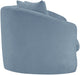 Meridian Furniture - Penelope 92.5" Light Blue Chenille Fabric Upholstered Sofa - 44073LtBlu-S - GreatFurnitureDeal
