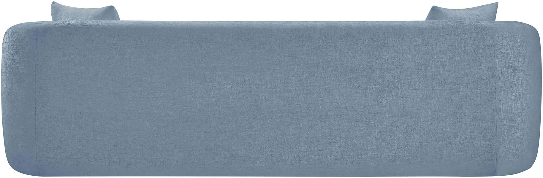 Meridian Furniture - Penelope 92.5" Light Blue Chenille Fabric Upholstered Sofa - 44073LtBlu-S - GreatFurnitureDeal