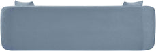 Meridian Furniture - Penelope 92.5" Light Blue Chenille Fabric Upholstered Sofa - 44073LtBlu-S - GreatFurnitureDeal