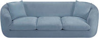 Meridian Furniture - Penelope 92.5" Light Blue Chenille Fabric Upholstered Sofa - 44073LtBlu-S - GreatFurnitureDeal