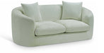 Meridian Furniture - Penelope 66.5" Mint Chenille Fabric Upholstered Loveseat - 44073Mint-L - GreatFurnitureDeal