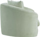 Meridian Furniture - Penelope 66.5" Mint Chenille Fabric Upholstered Loveseat - 44073Mint-L - GreatFurnitureDeal