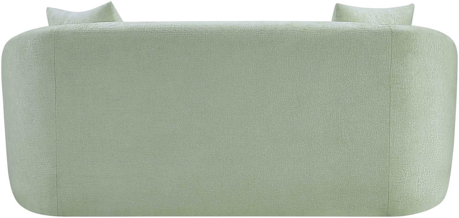Meridian Furniture - Penelope 66.5" Mint Chenille Fabric Upholstered Loveseat - 44073Mint-L - GreatFurnitureDeal