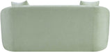 Meridian Furniture - Penelope 66.5" Mint Chenille Fabric Upholstered Loveseat - 44073Mint-L - GreatFurnitureDeal