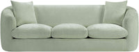 Meridian Furniture - Penelope 92.5" Mint Chenille Fabric Upholstered Sofa - 44073Mint-S - GreatFurnitureDeal