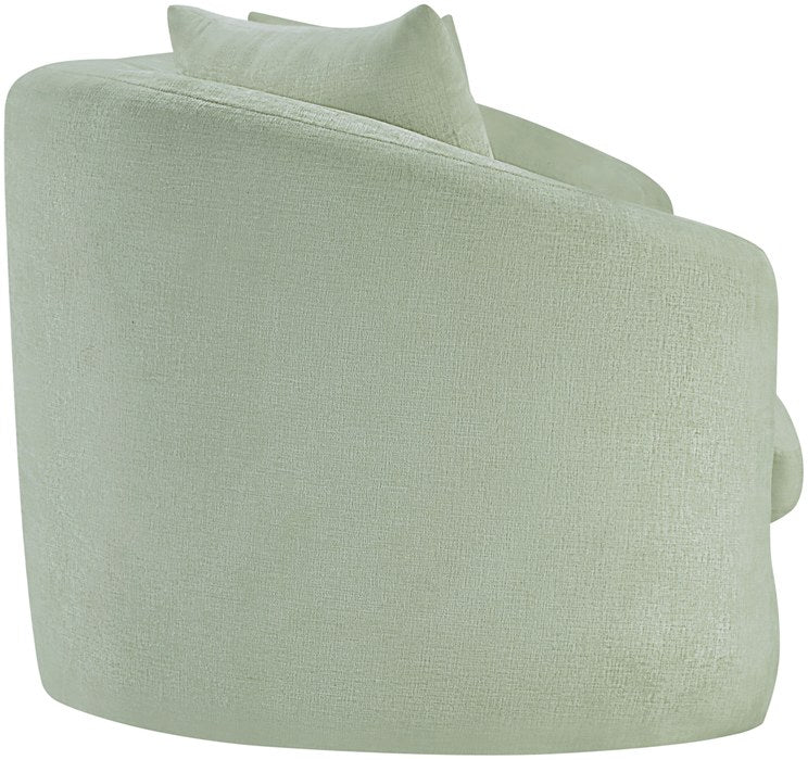Meridian Furniture - Penelope 92.5" Mint Chenille Fabric Upholstered Sofa - 44073Mint-S - GreatFurnitureDeal