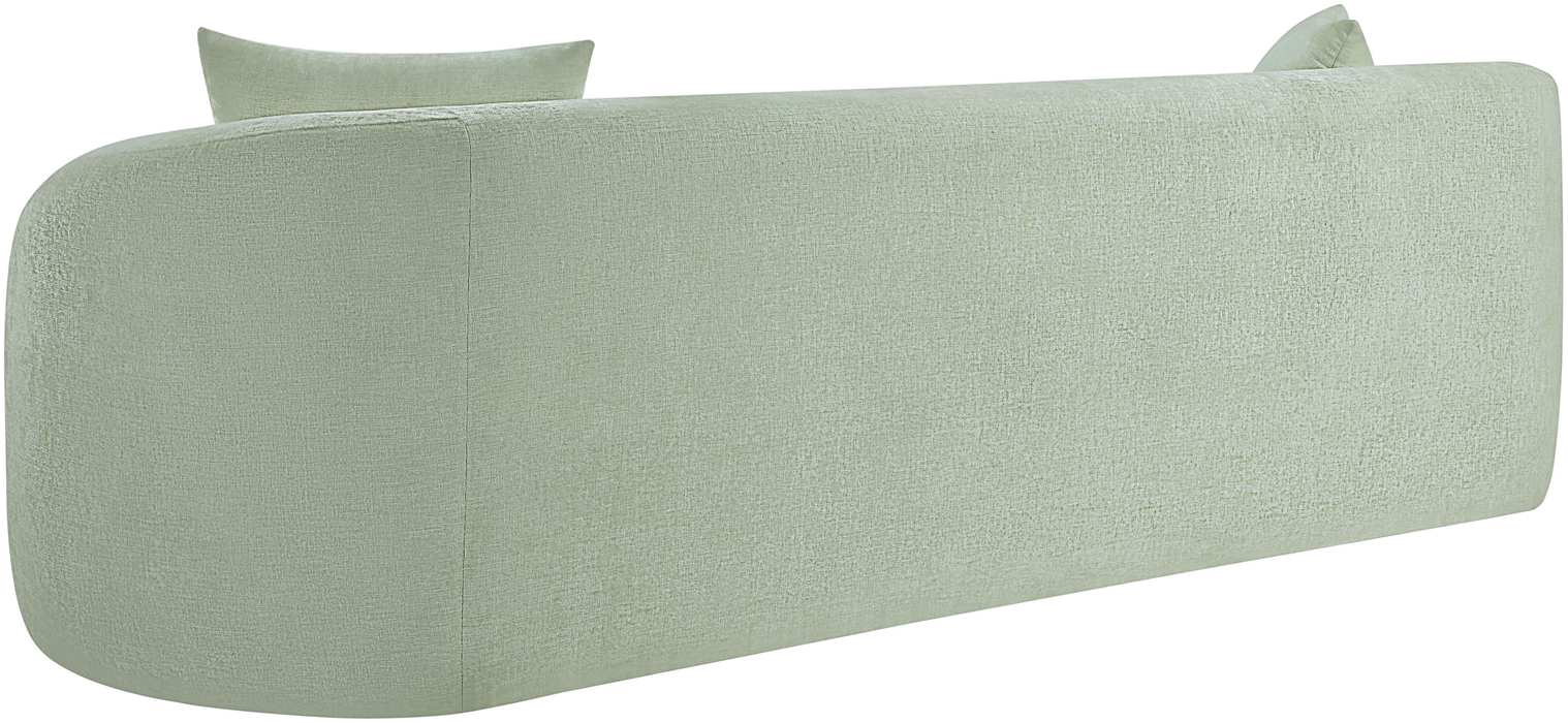 Meridian Furniture - Penelope 92.5" Mint Chenille Fabric Upholstered Sofa - 44073Mint-S - GreatFurnitureDeal