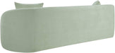 Meridian Furniture - Penelope 92.5" Mint Chenille Fabric Upholstered Sofa - 44073Mint-S - GreatFurnitureDeal