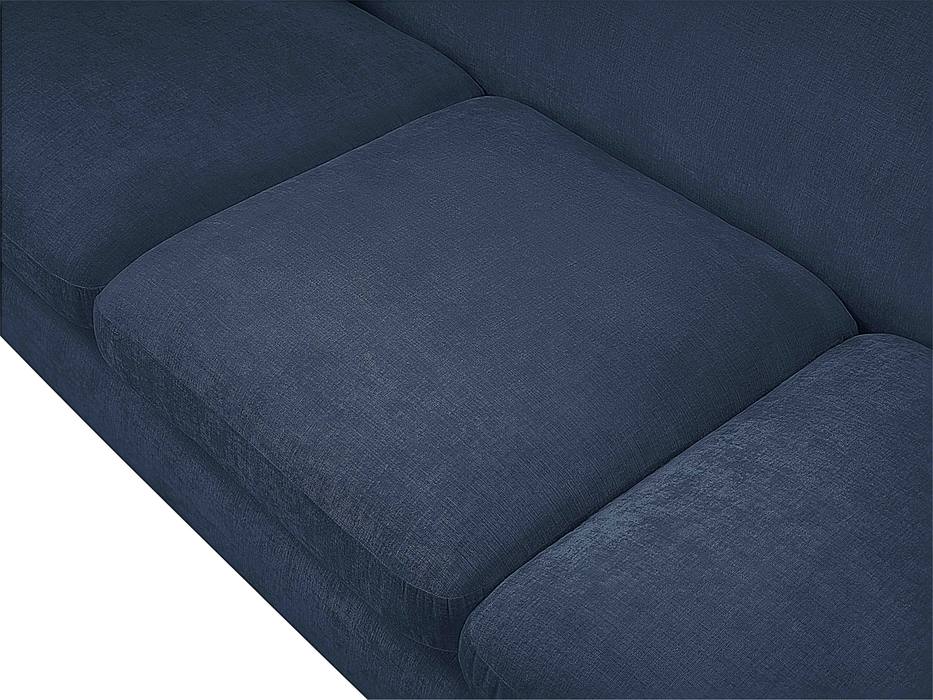 Meridian Furniture - Penelope 92.5" Navy Chenille Fabric Upholstered Sofa - 44073Navy-S - GreatFurnitureDeal