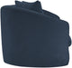 Meridian Furniture - Penelope 92.5" Navy Chenille Fabric Upholstered Sofa - 44073Navy-S - GreatFurnitureDeal