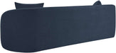 Meridian Furniture - Penelope 92.5" Navy Chenille Fabric Upholstered Sofa - 44073Navy-S - GreatFurnitureDeal