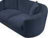 Meridian Furniture - Penelope 92.5" Navy Chenille Fabric Upholstered Sofa - 44073Navy-S - GreatFurnitureDeal