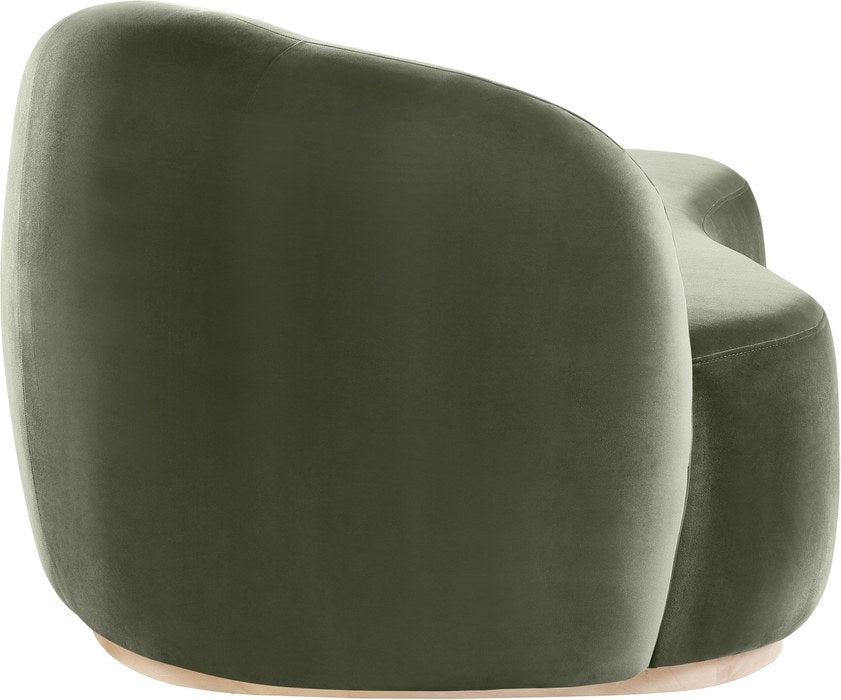 Meridian Furniture - Gustavo Green Velvet Upholstered Chaise - 44081Green-Chaise - GreatFurnitureDeal