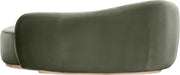 Meridian Furniture - Gustavo Green Velvet Upholstered Chaise - 44081Green-Chaise - GreatFurnitureDeal