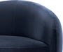 Meridian Furniture - Gustavo 92.5" Navy Velvet Upholstered Sofa - 44081Navy-S - GreatFurnitureDeal