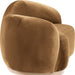 Meridian Furniture - Gustavo 72.5" Saddle Velvet Upholstered Loveseat - 44081Saddle-L - GreatFurnitureDeal