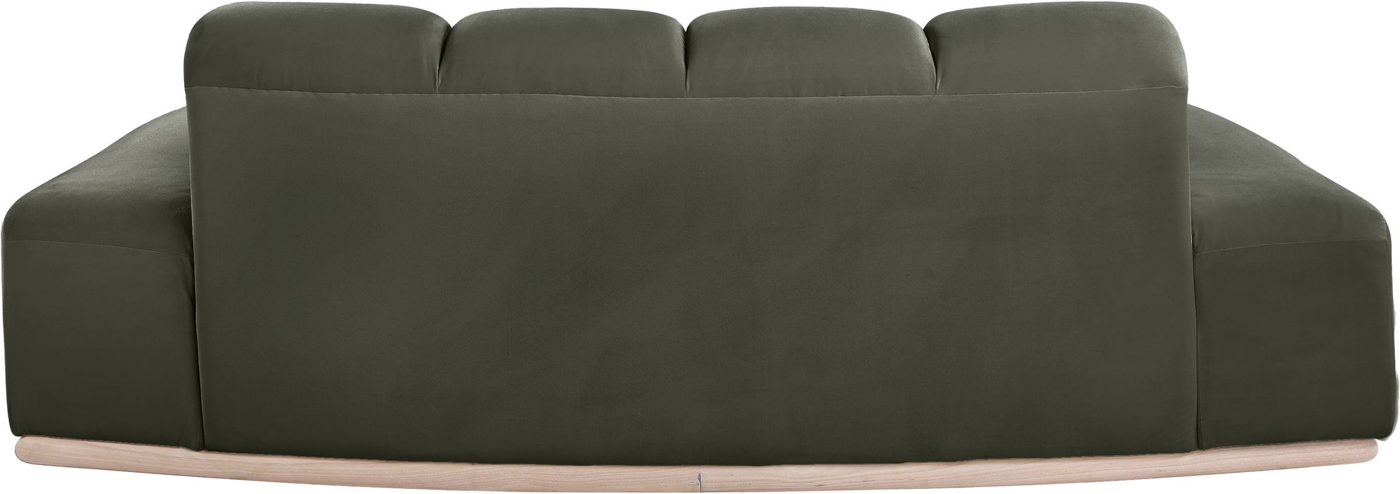 Meridian Furniture - Jace 78.5" Green Velvet Upholstered Loveseat - 44093Green-L - GreatFurnitureDeal