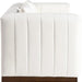 Meridian Furniture - Mallina 67" Cream Vegan Leather Upholstered Loveseat - 44098Cream-L - GreatFurnitureDeal